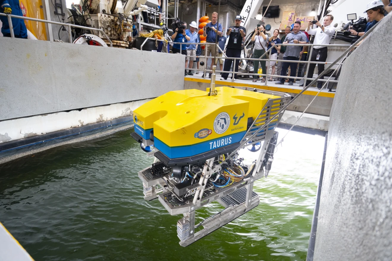 Taurus, the ROV, can reach depths of up to 2.5 miles